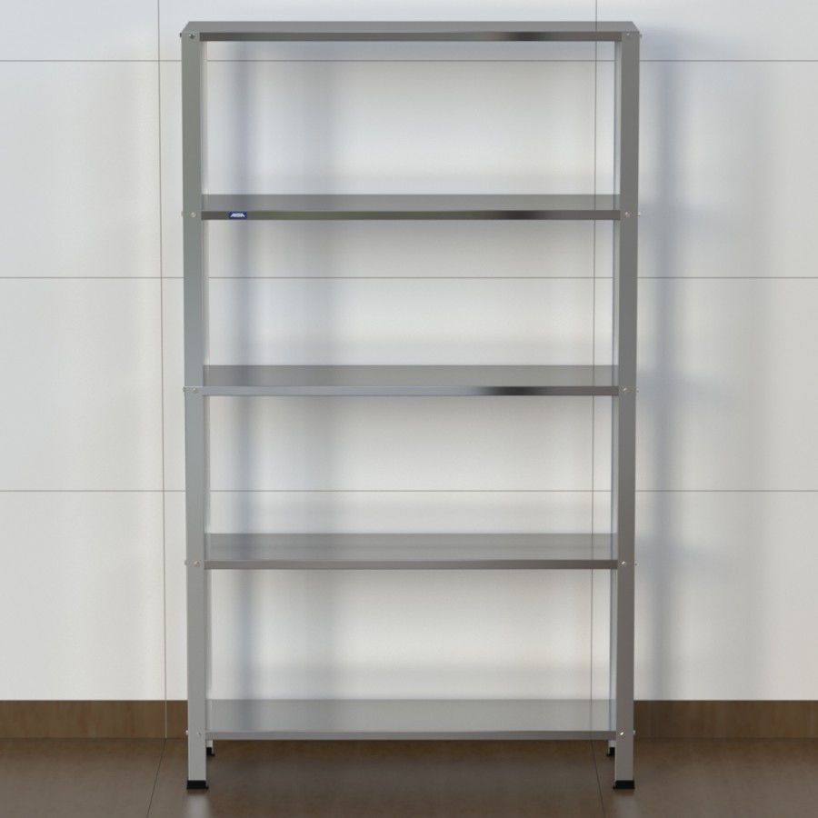 Estante Armário Prateleira Inox 5 Bandejas 300 X 1000 Aisa